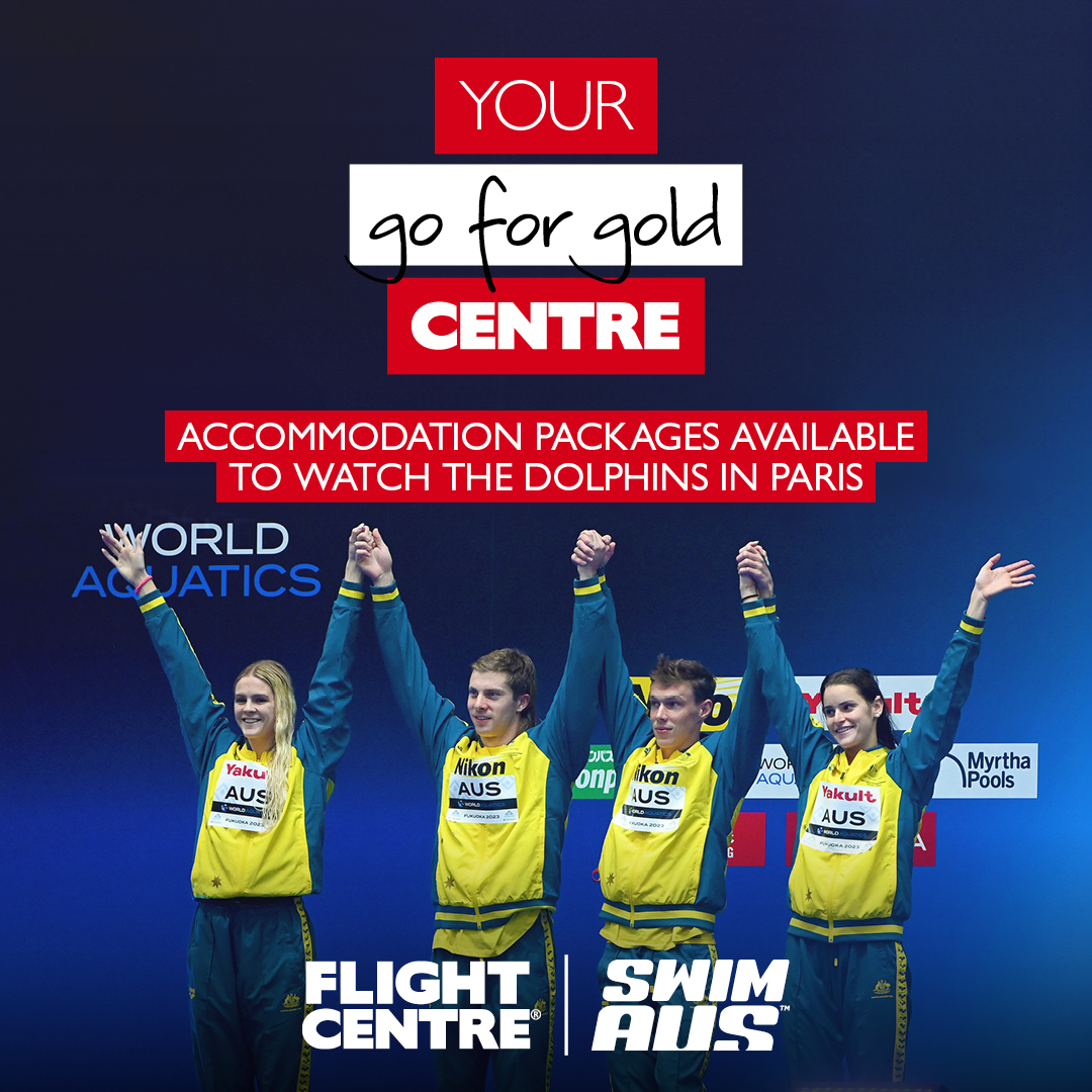 Take off to Paris with @FlightcentreAU ! Swimming Australia and Flight Centre have teamed up to offer swimming families holiday packages. Book your next holiday through the guidance of travel experts. Call 1300 174 589 today. ✈️🇫🇷 Offers are not available in-store or online.