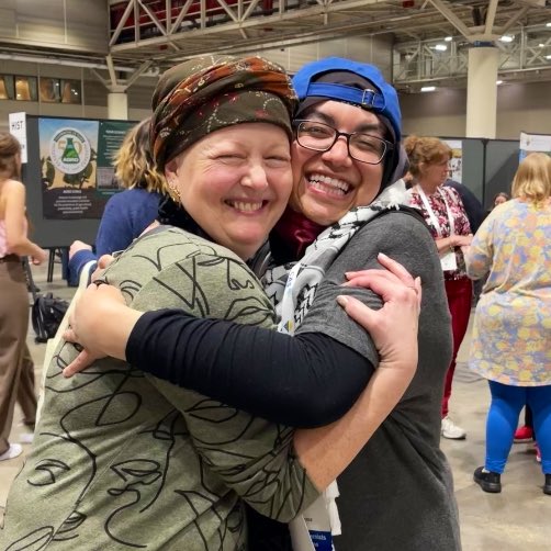 I was reunited with a dear teaching mentor & wonderful friend in my life: Dr. Diana Glick. I TAed for her for 9 semesters & she taught me so much about teaching, pedagogy… and deep care and how to support students.

She is an invaluable gem to the world. 🥰

#ACSSpring2024