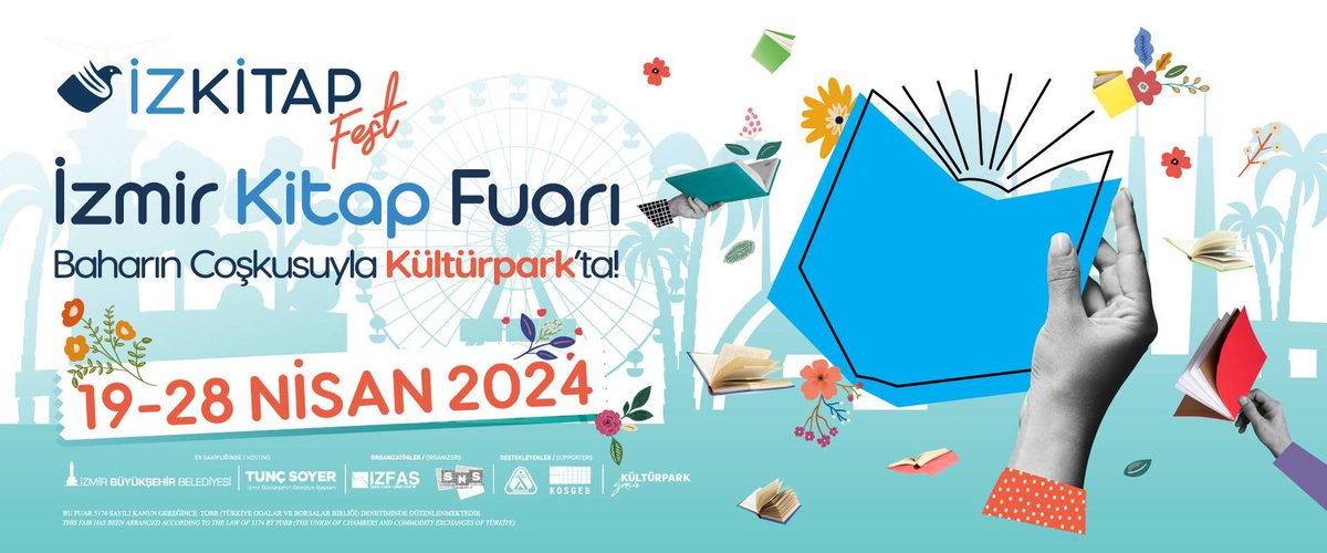 İZKİTAP, 19 – 28 Nisan tarihleri arasında Kültürpark’ta düzenlenecek

izmir.art/tr/izkitap-19-…