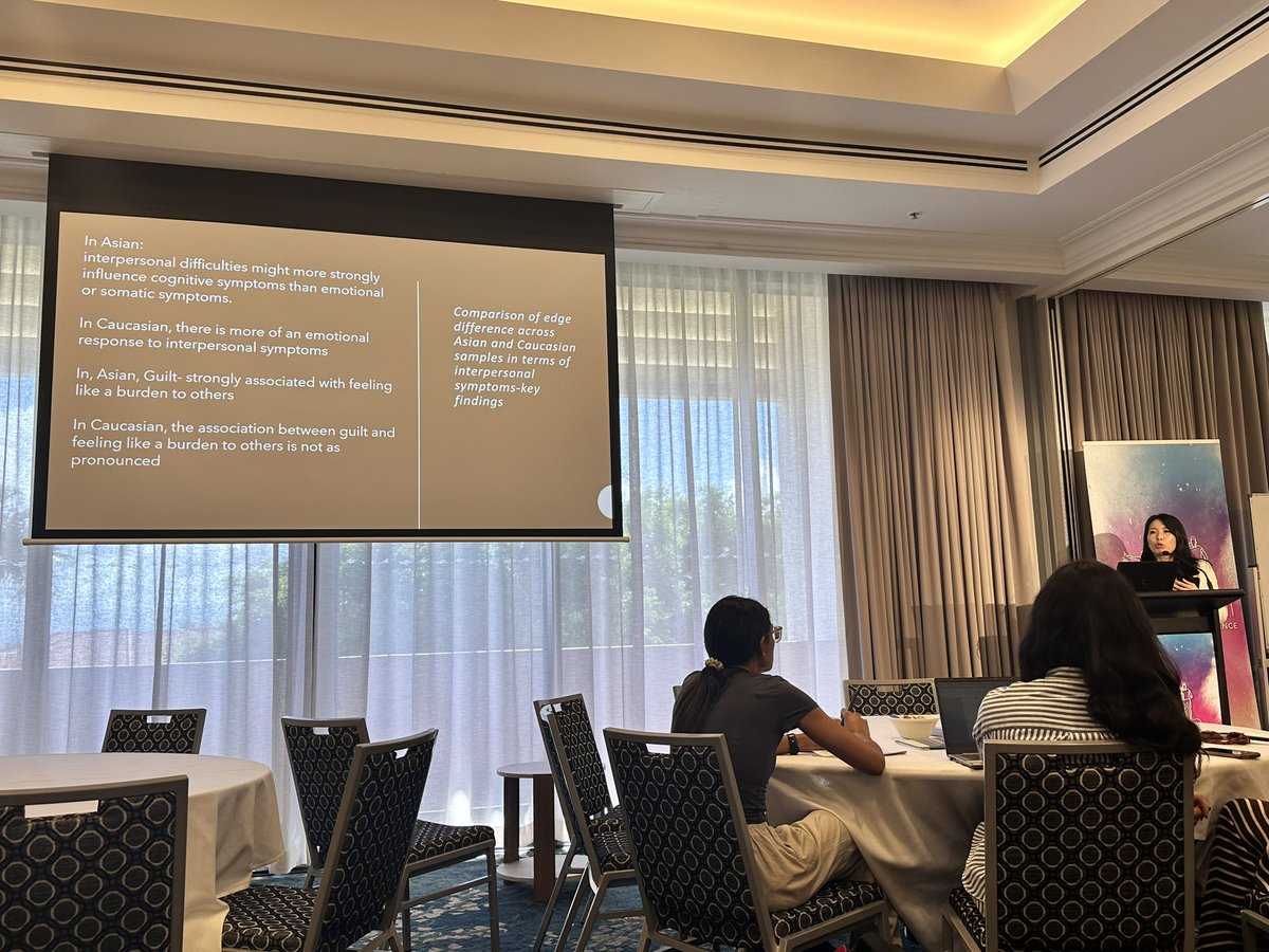 Dr Ho Nam Cheung from the University of Hong Kong presented some really interesting findings about the differences in depression symptom presentstion and experience between Asian and Caucasian adolescents #CAMH24