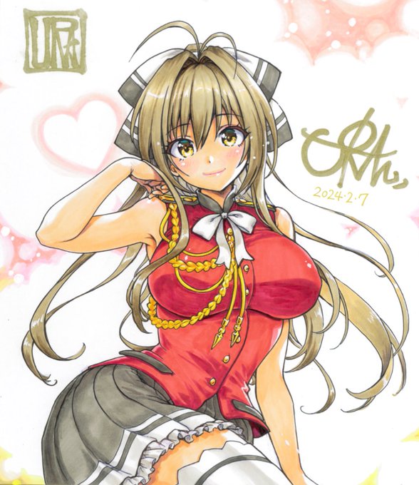 少し前に描いた色紙

天城ブリリアントパークの千斗いすずさんです 