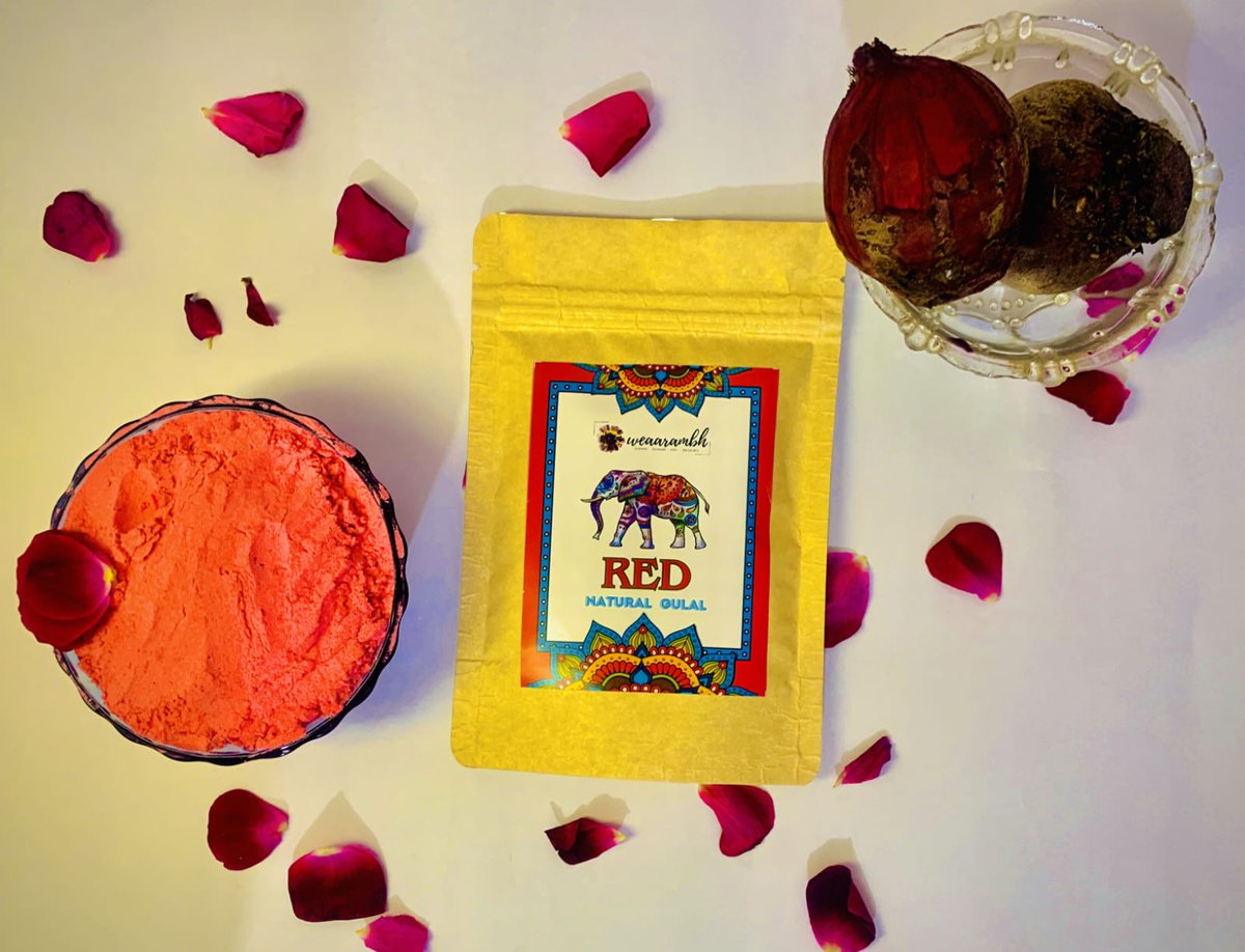 Unearth the Vibrancy of Holi with Weaarambh’s Red Gulaal, Infused with Beetroot Goodness #HoliNaturally #WeaarambhWellness #EcoConsciousCelebration