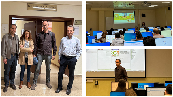 Ayer visitamos la #UCM 🔝
El alumnado de los Másteres #TIG y #SmartCities de la Facultad de #Geografía e #Historia de #UCM conocieron las posibilidades de #GeoportalMadrid.
👩‍🏫 Elena Martín dirigió la teoría
👨‍🏫 Marco Miguel impartió la práctica con software #GIS

#FormaciónGEO