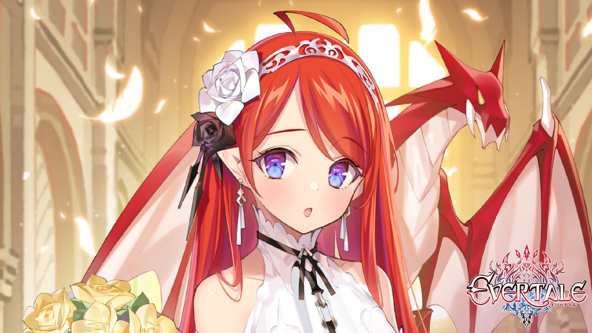 Callen - Dragon Bride 'Ugh, what is taking you so long? Come here this instant!' Callen is now available at an increased chance up rate for a limited time only! #Evertale #AndroidGames #iOSGames #mobilegaming