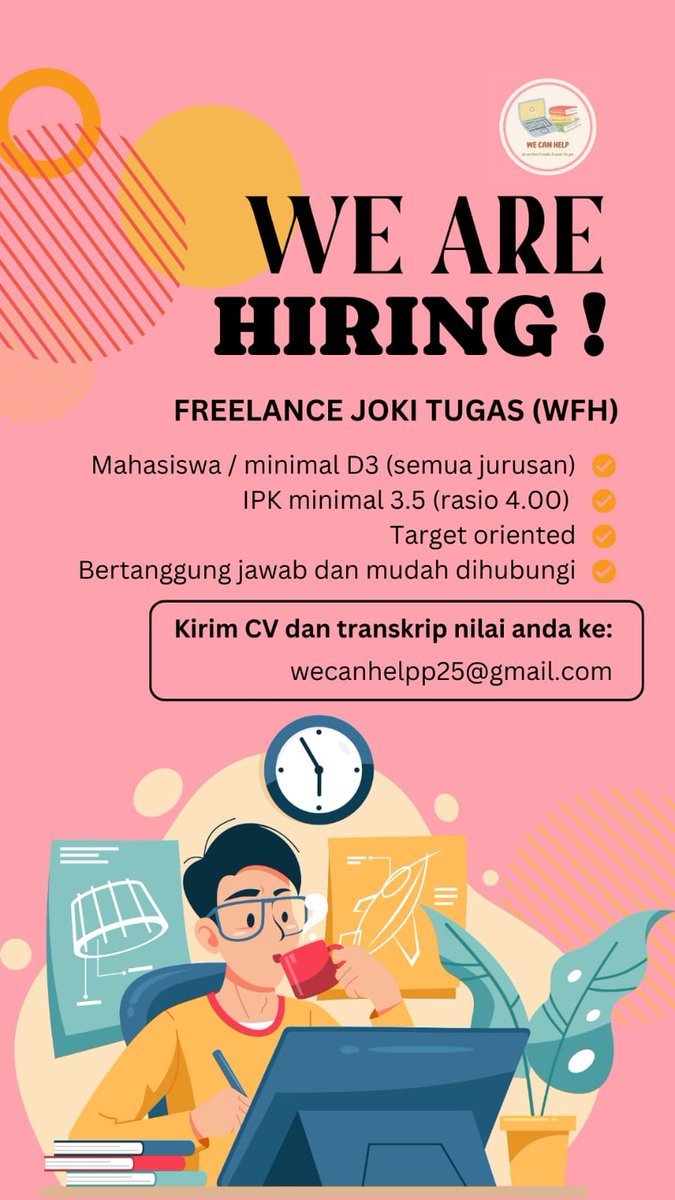 silakan yang mau nyari kerjaan sampingan.. bisa dm for more info atau langsung kirim cv ke email di pamflet ya #zonauang #kerjasampingan #lowongankerja #lokersampingan #loker