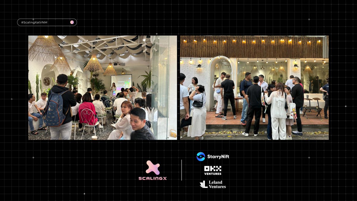 #ScalingXatVNM Hats off to the fantastic hosts @StarryNift, @OKX_Ventures & @LelandVentures for this amazing event during #ETHVietnam 🇻🇳 The community's passion is truly inspiring, and we're excited to witness the remarkable growth in the metaverse & #Web3 gaming sectors 🤩