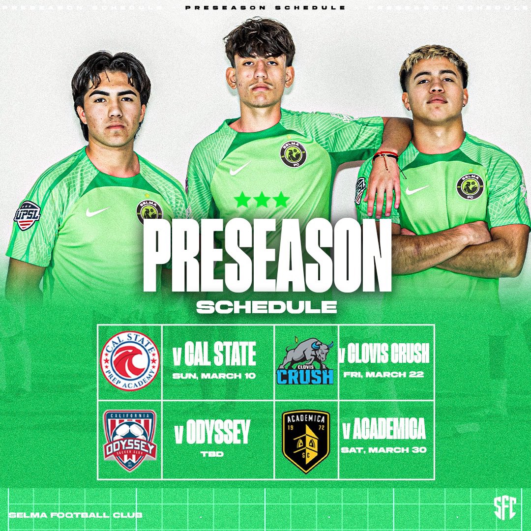 Preseason is underway and there are games to be played 😤

#fresno #selma #kingsburg #fowler #orosi #dinuba #clovis #valley #centralvalley #soccer #fresnosoccer #selmasoccer #fowlersoccer #kingsburgsoccer #559soccer #dinubasoccer #fresnofuego #valleyfc #upsl