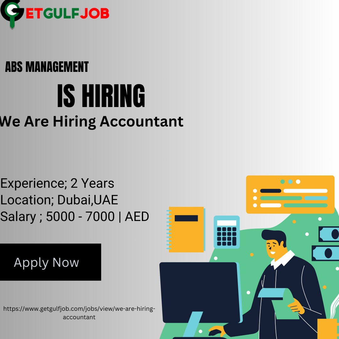 Accountant
We are hiring Accountant for our company in Dubai. Candidates must have minimum 1-2 years of experience in same field.
getgulfjob.com/jobs/view/we-a…
#Getgulfjob #CorporateClients #UAEBusiness #UAEJobs #DubaiCareers #JobOpening #HiringNow #jobsindubai #accountantjobs