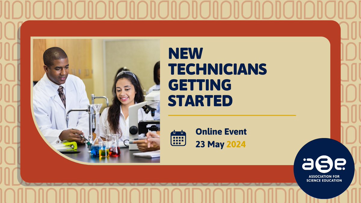 Have you recently started as a Science Technician working in a School? This one day online course aims at helping new technicians develop their skills and knowledge. 📅 23rd May 2024 📍Online ▶️ ow.ly/MI6z50QHHEe Places are limited so book today!