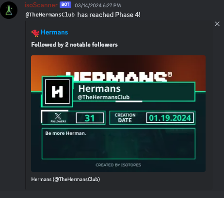 Goodbyetherat's tweet image. Alongside with @isoSubscribe , @isoScanner is now available for your own community discords!

💠Spot early projects/coins before hype started
💠Customizable (tags, alerts)
💠Real time updates
💠Integrated subscription solution

💙

Whitepaper: isotopes-1.gitbook.io/isoscanner/