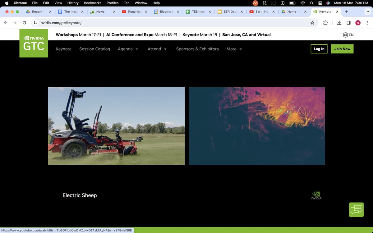 Super stoked to see Electric Sheep <a href="/sheeprobotics/">Electric Sheep</a> mentioned in the #GTC2024 <a href="/nvidia/">NVIDIA</a> GTC keynote today! Come visit our booth tomorrow and day after at GTC!