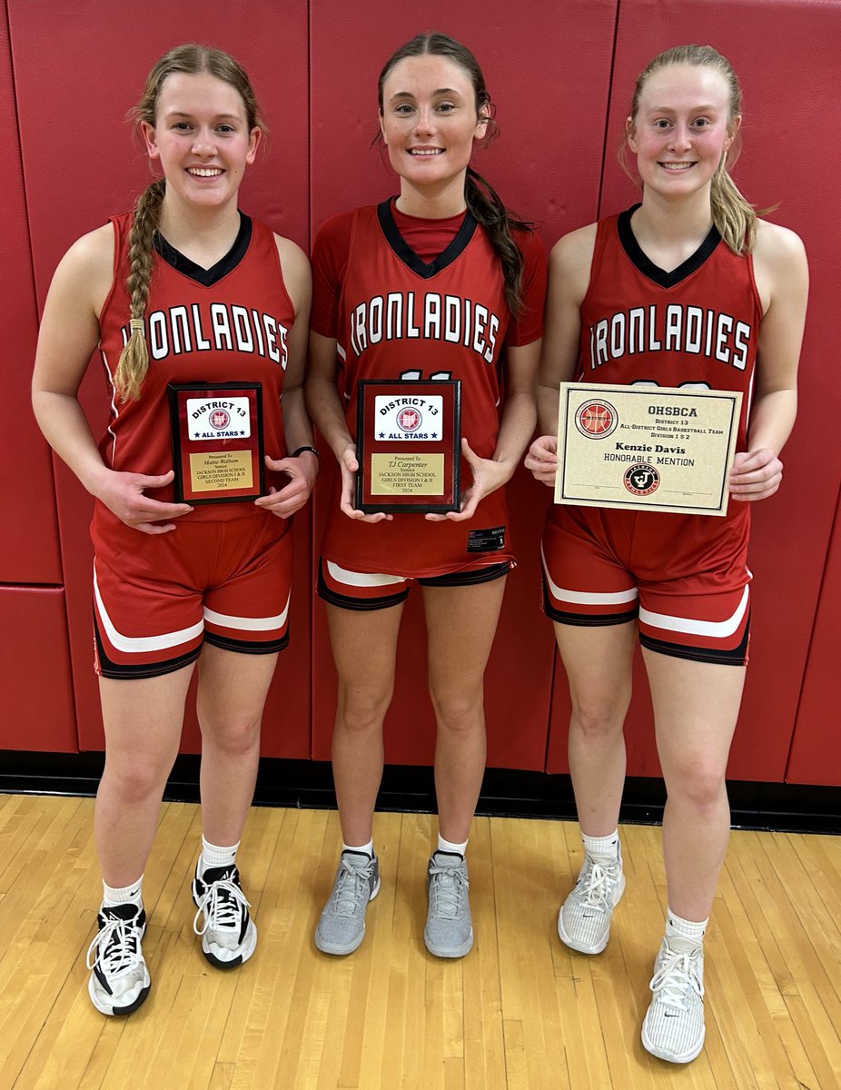 Jackson Girls Bball (@ironladiesbball) on Twitter photo Really enjoyed watching these 3 represent the Ironladies program tonight in the District 13 All Star game! Great job and nice win!! <a href="/MattieWalburn/">Mattie Walburn</a> <a href="/tjcarp11/">TJ Carpenter</a> <a href="/kenzie_davis22/">Kenzie Davis</a> Really enjoyed watching these 3 represent the Ironladies program tonight in the District 13 All Star game! Great job and nice win!! <a href="/MattieWalburn/">Mattie Walburn</a> <a href="/tjcarp11/">TJ Carpenter</a> <a href="/kenzie_davis22/">Kenzie Davis</a>