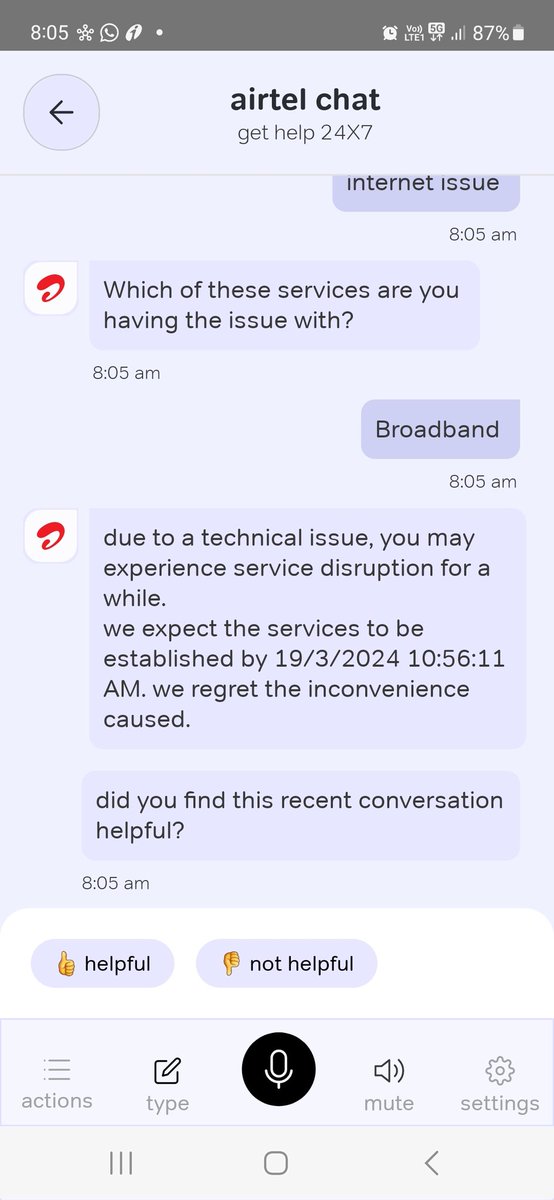 pragam1's tweet photo. Service disruption is a common sight with Airtel nowadays. They won't even let me create a ticket. Wondering how I can make a case with consumer forum. #consumerforum #airtelbroadbandsucks https://t.co/aUCsctiTzz
