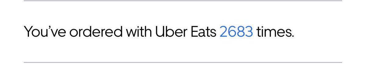 2024 update only ordered Uber eats 425 times in the last year improvement