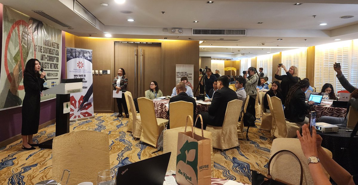 JohnHydePerth's tweet photo. #SoutheastAsia #journalists progressing collaboration benefits in  their own Anti-Corruption Reporting Network at Manila dialogue today. 7 countries here, inc Timor Leste. Thanks to @PCIJdotOrg &amp; @UNODC_SEAP supported by @Sida &amp; @StateINL https://t.co/pLolQ0wUbi