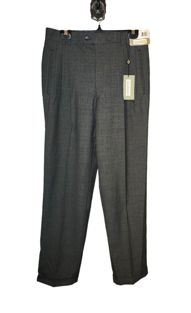 Louis Raphael Dress Pants Mens Size 32x32 Gray Wool Enrico Cardi Basketweave NWT - RT

ebay.com/itm/1349415763…