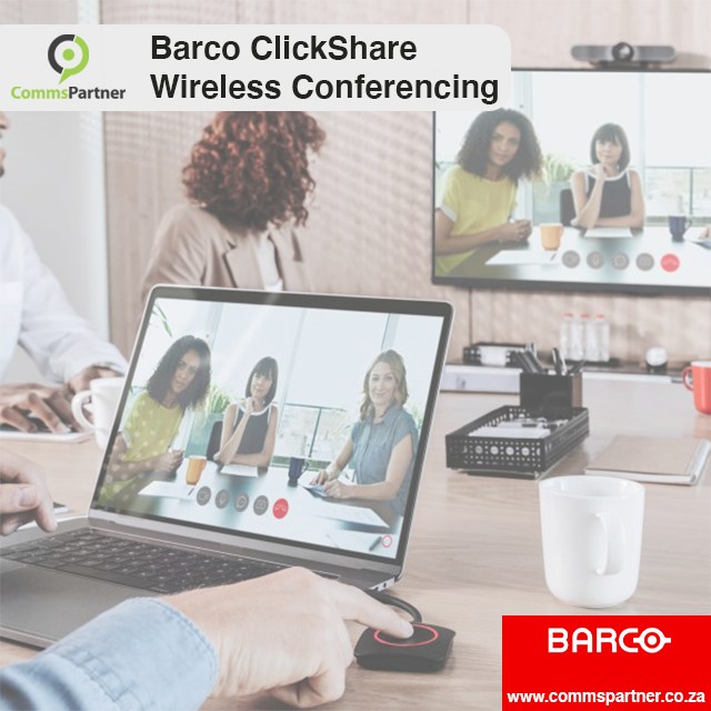 Commspartner's tweet photo. Barco ClickShare CX-20 enables wireless conferencing in small meeting spaces. When you walk into the meeting room, ClickShare automatically connects you to room devices like cameras, mics, speakers, sound bars and displays. Get yours TODAY https://t.co/edWDNL5LNs https://t.co/oIayV8IjZO