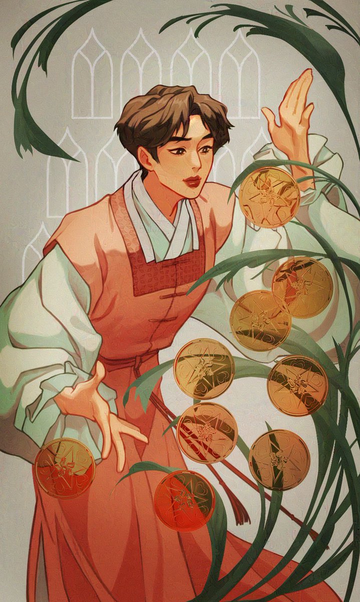 May all your endeavours be successful 🌟 Jin x Nine of Pentacles