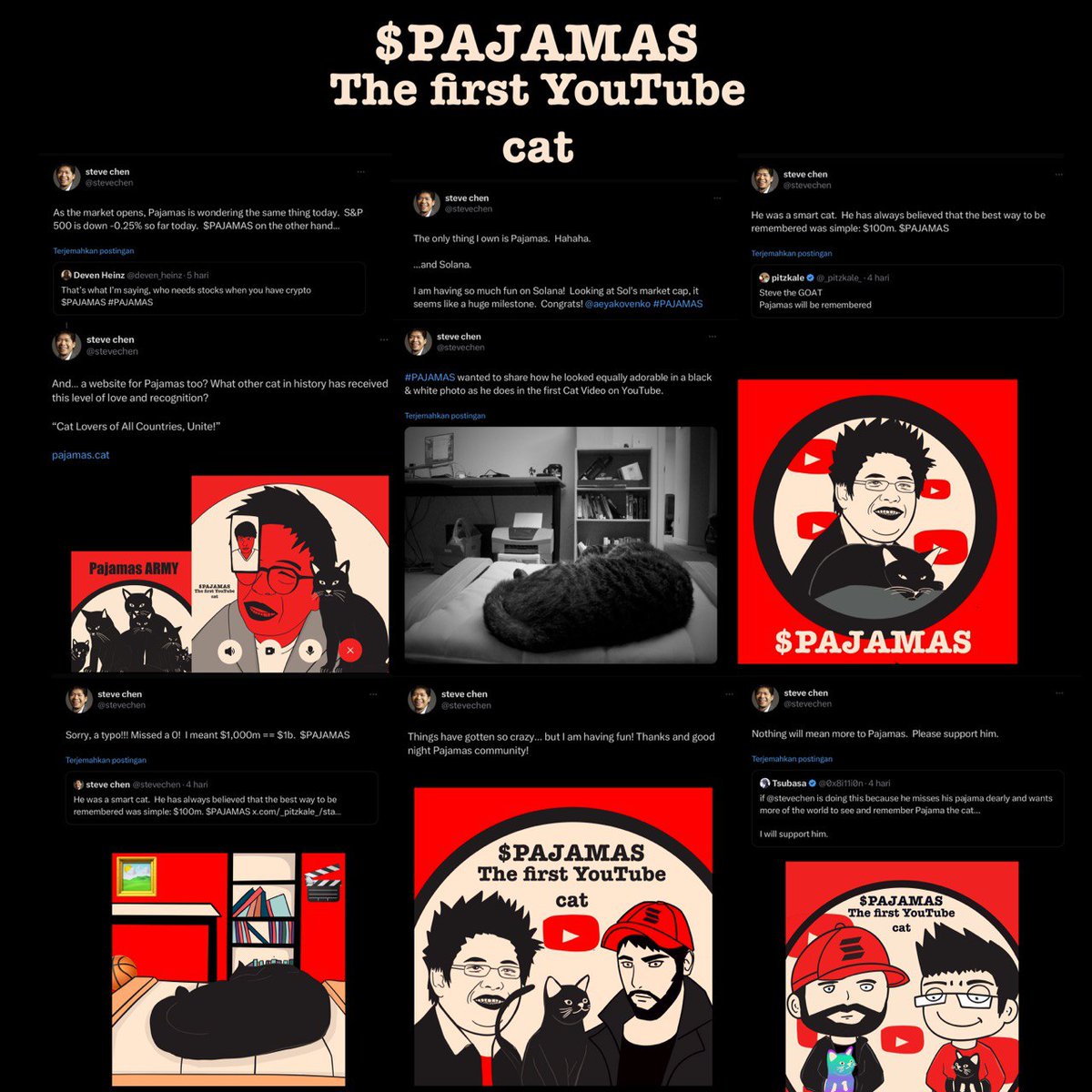 TheYoutubeCat's tweet photo. #PAJAMAS The internet is forever, Long live #PAJAMAS 

🐈‍⬛🐈‍⬛🐈‍⬛ https://t.co/1VjBRKljIi