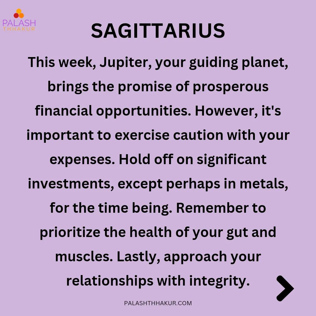 #Sagittarius March 17-23, 2024