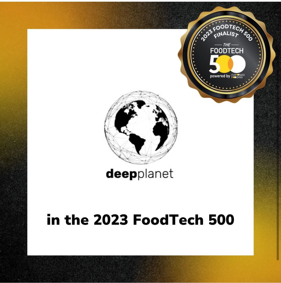 deep_planet (@deepplanet3) on Twitter photo Excited to share <a href="/deepplanet3/">deep_planet</a> is ranked 177 in this year's <a href="/ForwardFooding/">Forward Fooding</a> #FoodTech500 list! We're grateful for the recognition of our efforts in wine, Agtech and sustainability. This is a testament to our team's dedication, we can't wait to keep pushing #ForwardFooding Excited to share <a href="/deepplanet3/">deep_planet</a> is ranked 177 in this year's <a href="/ForwardFooding/">Forward Fooding</a> #FoodTech500 list! We're grateful for the recognition of our efforts in wine, Agtech and sustainability. This is a testament to our team's dedication, we can't wait to keep pushing #ForwardFooding