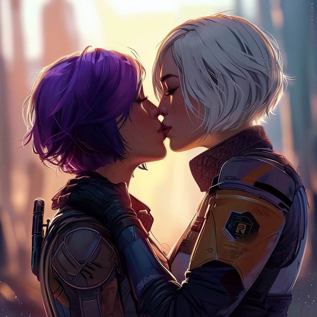 Her lips are so sweet <a href="/ShinHati01/">Shin Hati</a> #wolfwren #shibine