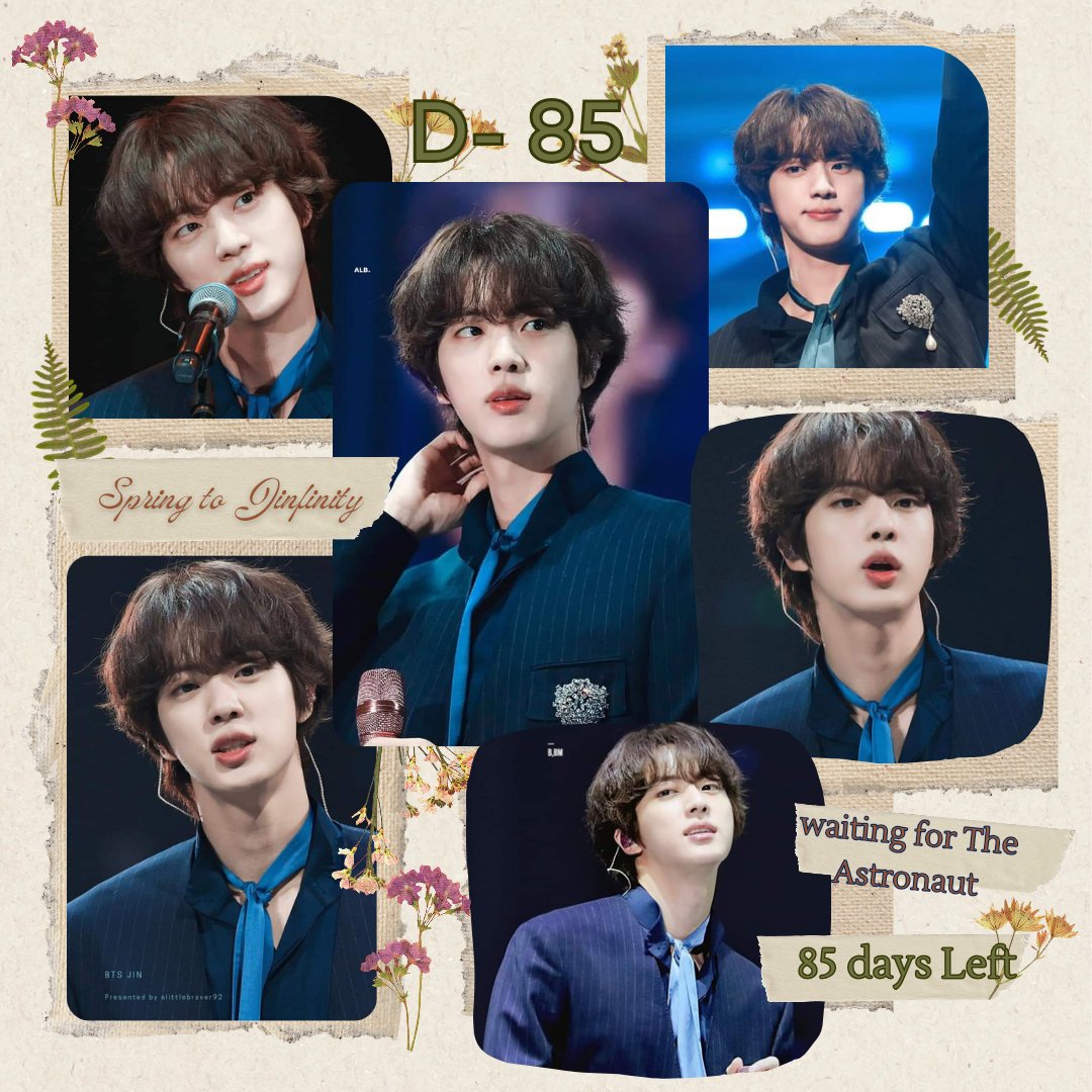 LovelyJin412's tweet photo. D-8️⃣5️⃣
#85daysleft
#463days
#WaitingForTheAstronaut
#Dear_Jin_from_ARMY
#SpringToJinfinity 
#방탄소년단진  #kimseokjin
#BTSJIN #김석진 #JIN @BTS_twt https://t.co/OUMZICpVBS