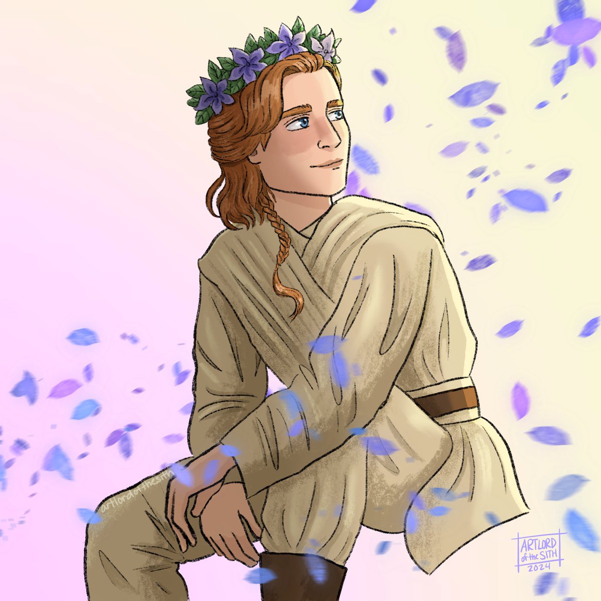 My entry for @ndekvart’s 1k DTIYS challenge on insta. Congrats again on 1k followers, you deserve it 💜 #ObiWanKenobi