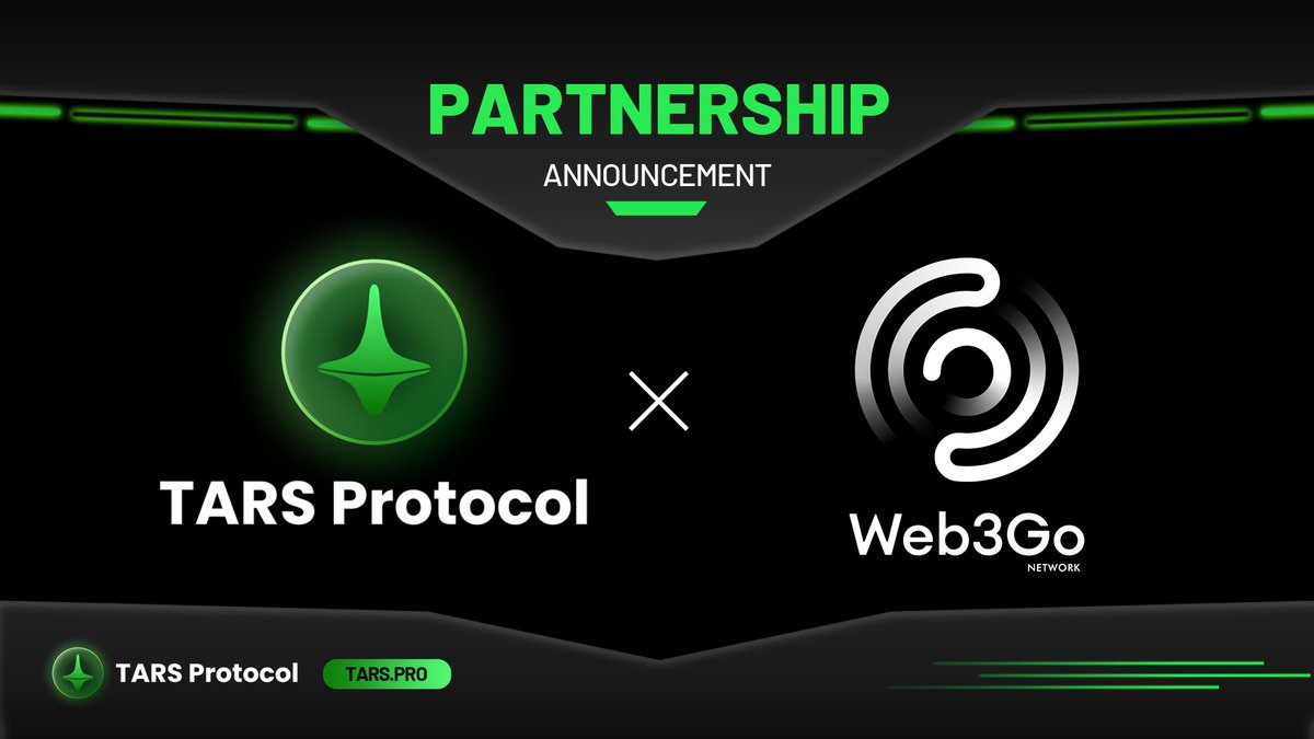 🚀 Excited to collaborate with @Web3Go! Together, @tarsprotocol and Web3Go are pioneering the integration of #AI and #Crypto, creating a data intelligence network that revolutionizes blockchain-powered data flow and AI agent development.