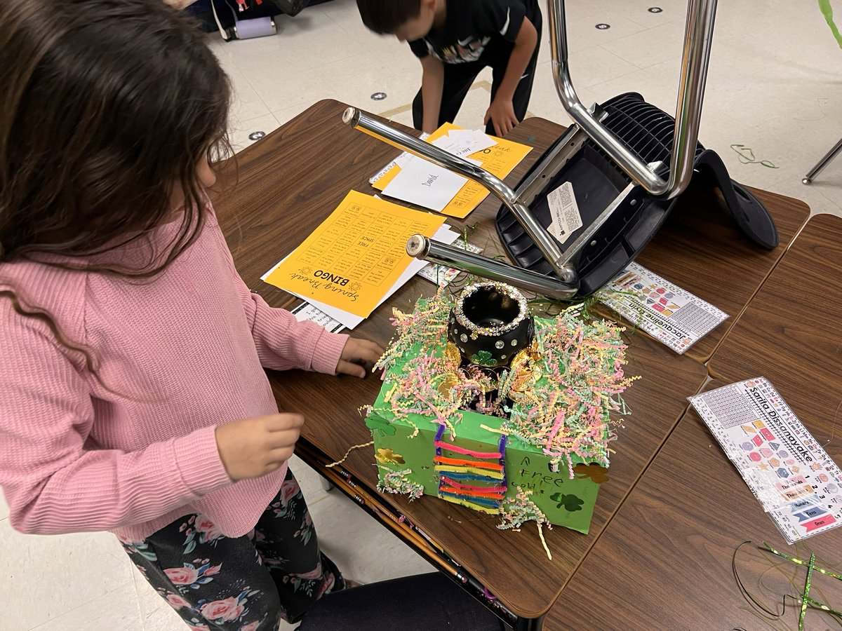 Loved hearing the excitement and laughter first thing this morning as students inspected their leprechaun traps! Better luck next time, that leprechaun was too tricky! ☘️ @NISDMcAndrew