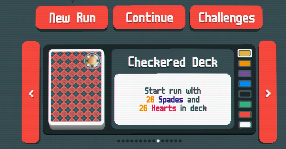 Golded the Checkered Deck. I refuse to create hands that are not flushes. Thinking of trying the one with no face cards next