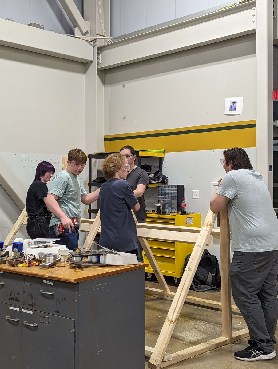 mst_sustainable's tweet image. CArEE Update: 🌱 Frame for vertical farm done, PVC pipes next! Anaerobic digester &amp;amp; pump system planned this semester. Exciting collaboration with EECS to automate pump system! 🚀 #sdelc #Sustainability