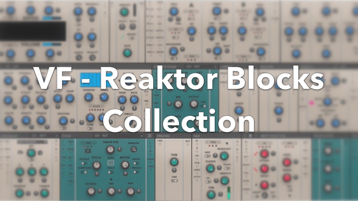 Hey dear NI Reaktor enthusiasts, I just shared 37 blocks I designed/modded during the Covid-19.
It's time for them to see the world.
Have fun!

native-instruments.com/fr/reaktor-com…

#reaktor #modularsynth #instrumentdesign #nativeinstrument