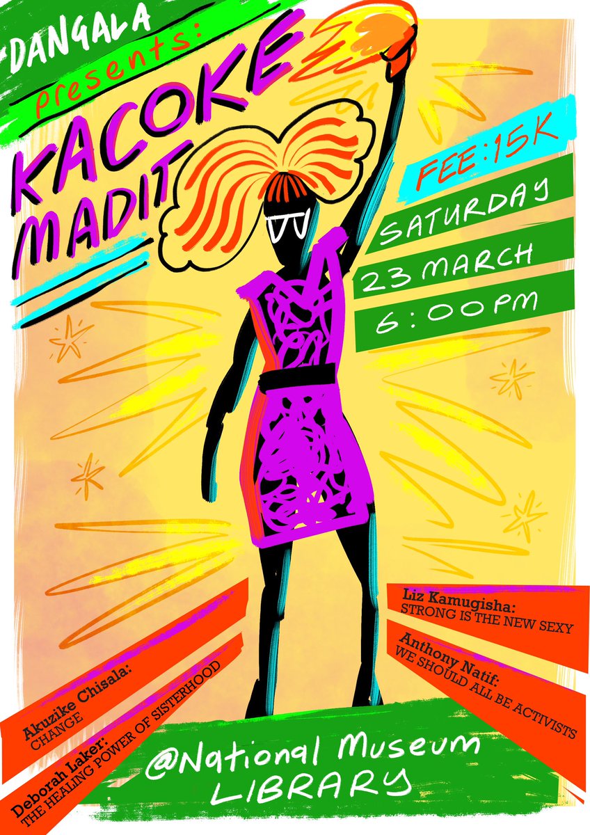 One ☝🏾 More Time  💃. Women’s month - we are back with some really strong female acts; alongside one ‘Gerard Waffe’ - a veritable Social Justice Warrior !
#KacokeMadit 🎙️ March edition 🔥