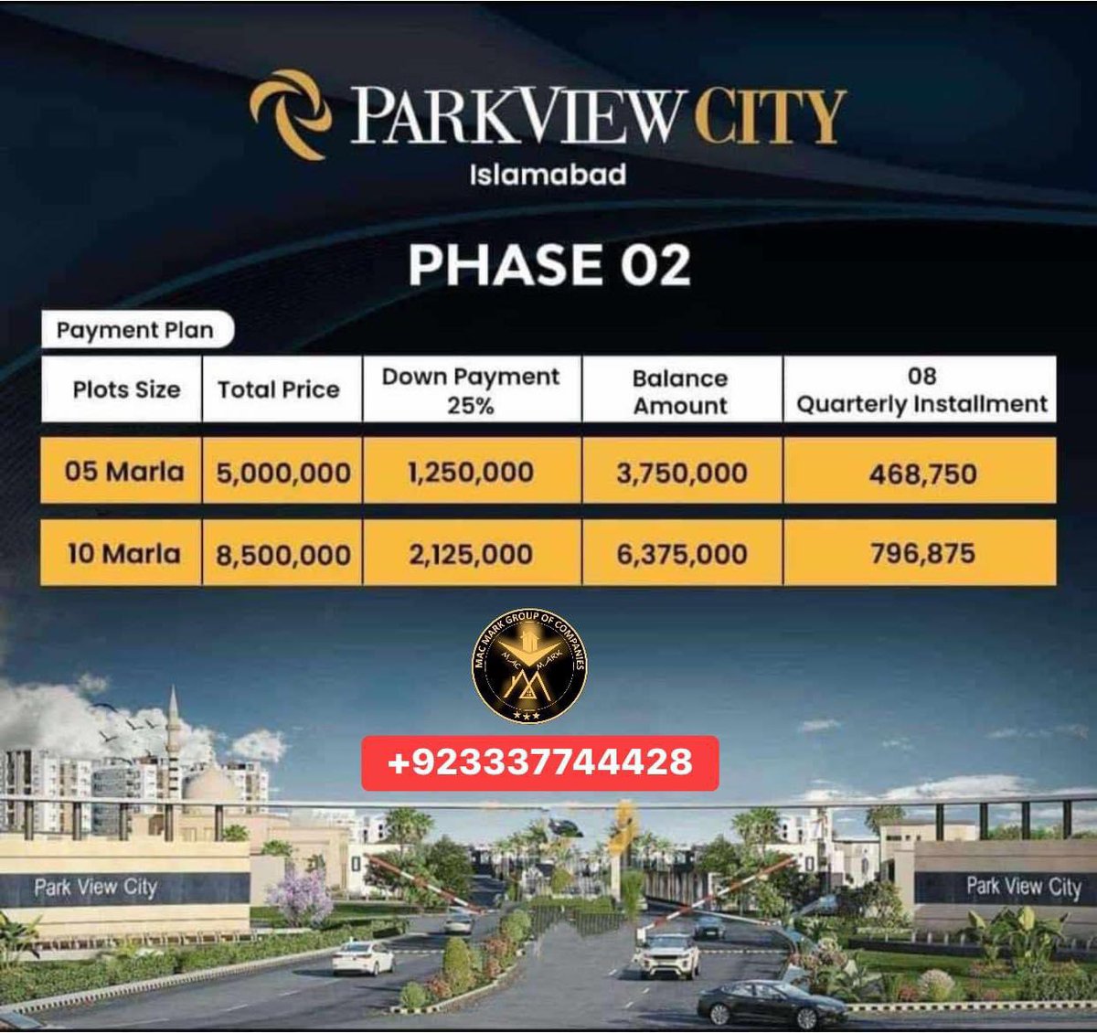 macmark111's tweet image. pre launches rates..
Booking on 10% only...

For more details Contact please
MAC MARK GROUP 
mac-mark.com
Call &amp;amp; WhatsApp: +923337744428

#ParkViewCityIslamabad #phase2 #timetechsoftware #PreLaunching #macmark #5Marla #10Marla