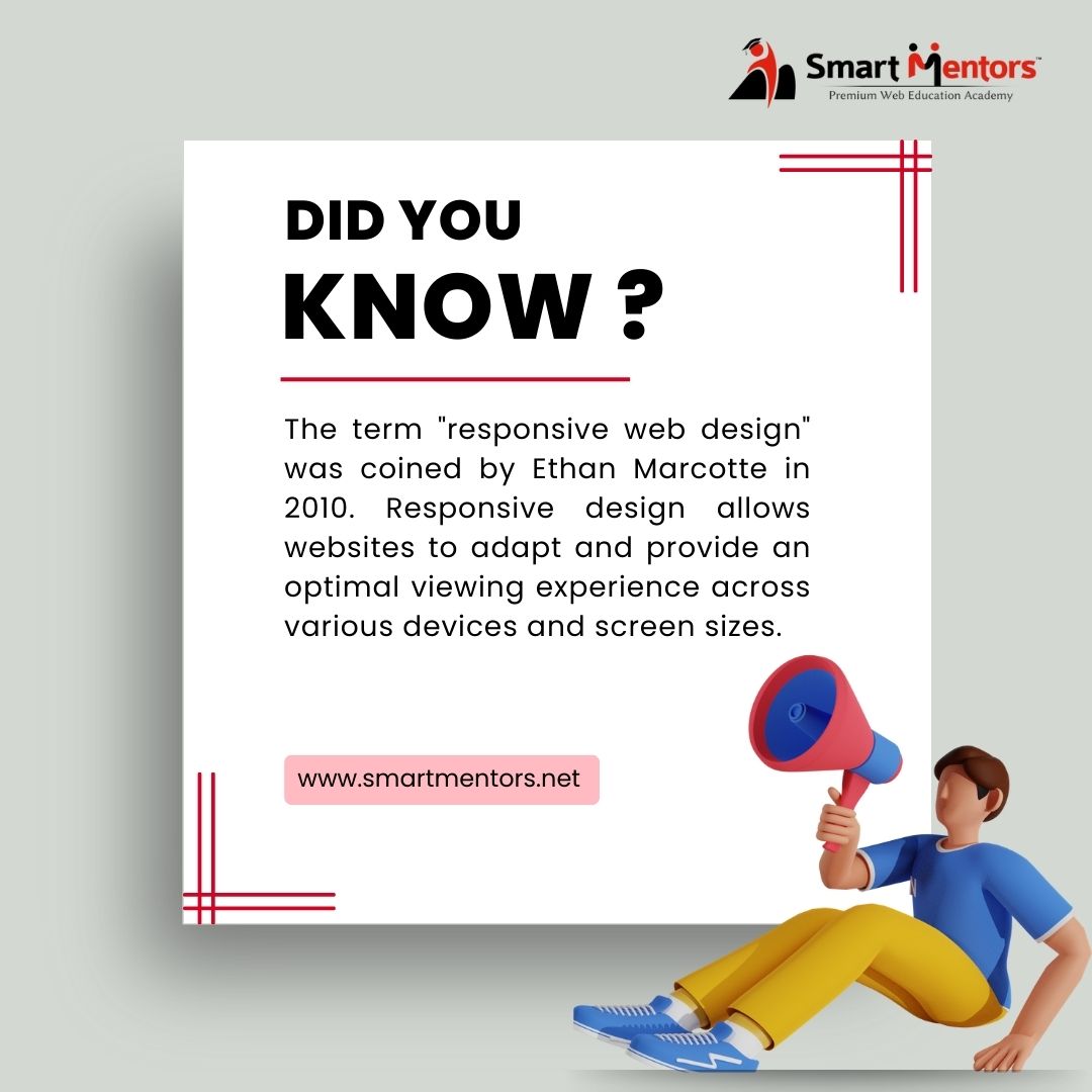 smart_mentors's tweet image. Did You Know
smartmentors.net

#webdesign #websitedesign #OnlineDesignClasses #GraphicsDesignCourses #websitedesigncourses #websitedesigingtips