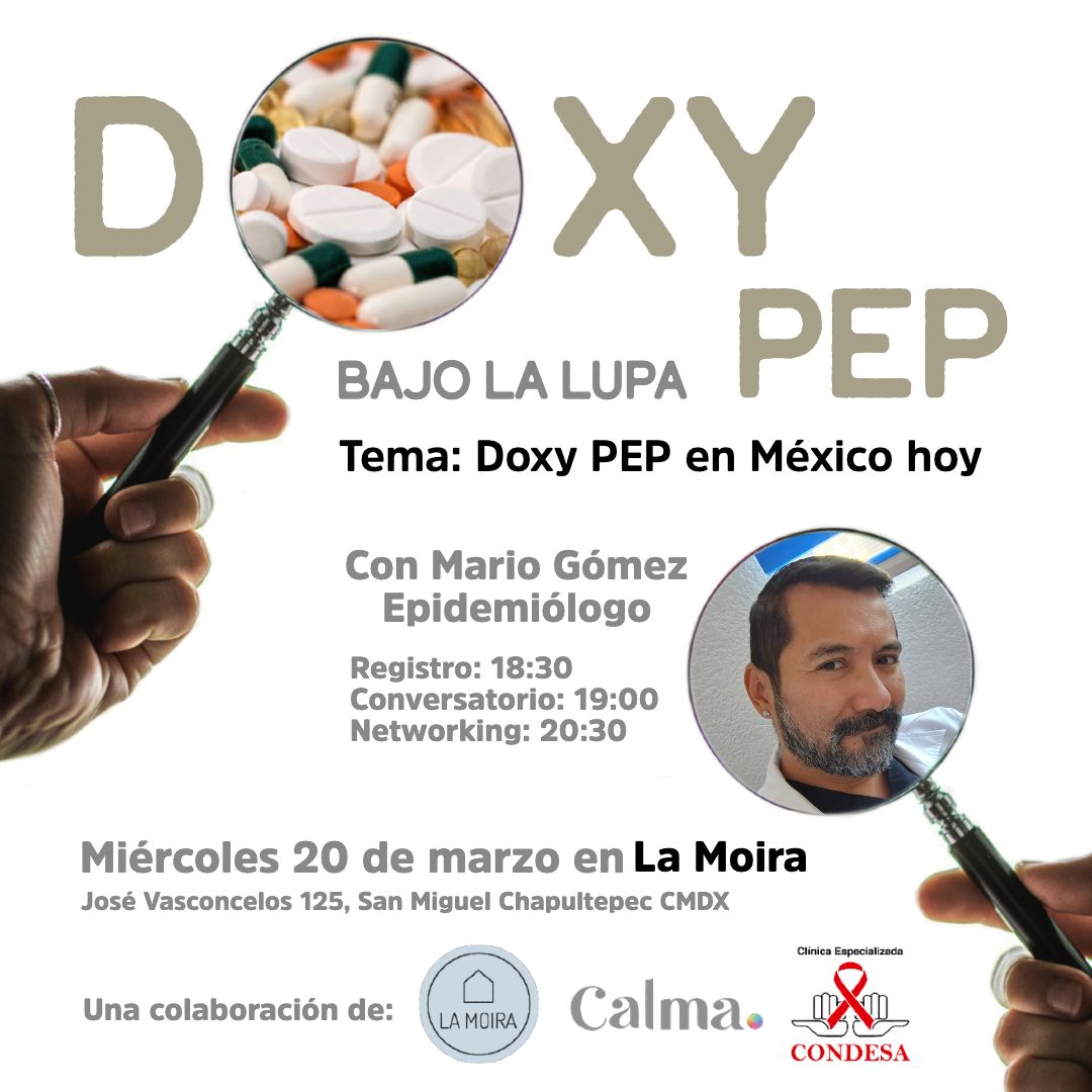 casalamoira's tweet image. ¿Buscas otras formas de prevención a parte del Condón?... Nuestra siguiente charla sobre #Doxypep ¡ya está aquí! Miércoles 20 de Marzo, ahora con @mariogomez en una colaboración oración  con @CdmxClinica y @Calmaconsejeria. 

¡Ahí nos vemos! 

#HilamosComunidad🪡