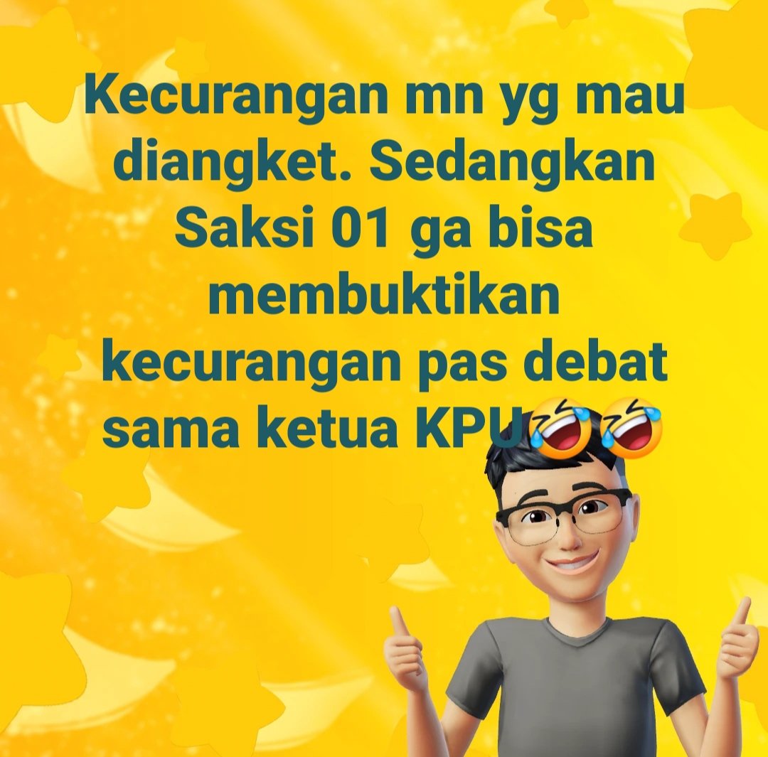 GLR_MotorKlasik's tweet photo. Tim saksi Si Abah terkesan hanya mengejar popularitas daripada kebenaran.
 
#Saksi01Membisu
KPUbertanya 01TakBisaJawab https://t.co/FrIDevQGmT