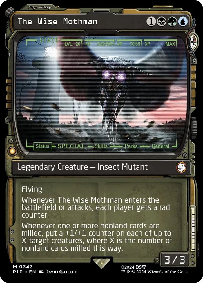 Got my first win with The Wise Mothman! This deck is awesome! Mothman 15/15, Mirelurk Queen 15/15, and Agent Frank Horrigan at 13/12, swung wide and just demolished! #MTGxFallout #MTG Got my first win with The Wise Mothman! This deck is awesome! Mothman 15/15, Mirelurk Queen 15/15, and Agent Frank Horrigan at 13/12, swung wide and just demolished! #MTGxFallout #MTG