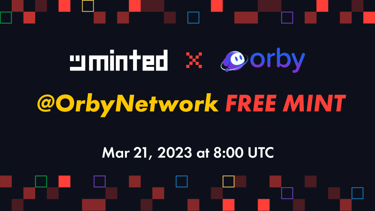 📢 @OrbyNetwork's Free Mint is on the way! Join Orby's Discord and check if you are on the whitelist. discord.com/invite/ZSTZABY… The Orby Explorer Pass NFT Free Mint will land soon. Mark your calendar! 📅Mar 21 2024, at 8:00 UTC