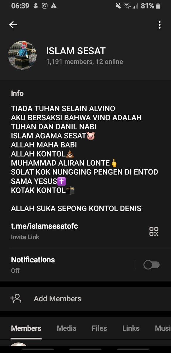 PLEASE TOLONG RETWEET SEBANYAK BANYAK NYA 🙏🏻❗

INI UDA TERLALU KELEWATAN DAN GABISA DI TOLERANSIIN LAGI, UDAH BERKALI KALI DIKASIH TAU TAPI NGOTOT NGATAIN AGAMA ORANG, GA ISLAM DOANG YANG DIHINA DICACI DIMAKI TAPI AGAMA LAIN JUGA, TOLONG BANTU REPORT GC NYA SKRG JUGA 🙏🏻
