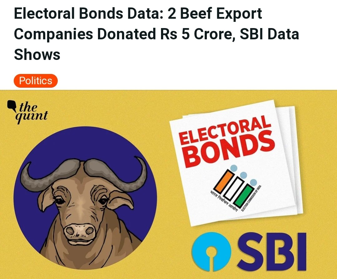 SachiRath's tweet image. गौकशी के नाम पे लोगों के जान लेने वाले ने खुद ही बीफ कंपनी से चंदा खाया । मोदी से बड़ा बहरूपिया पूरी दुनिया मे नहीं होगा ।

कैसा लग रहा है भक्तो धोखा खा के ?
#ElectoralBondScam 
#FraudModi