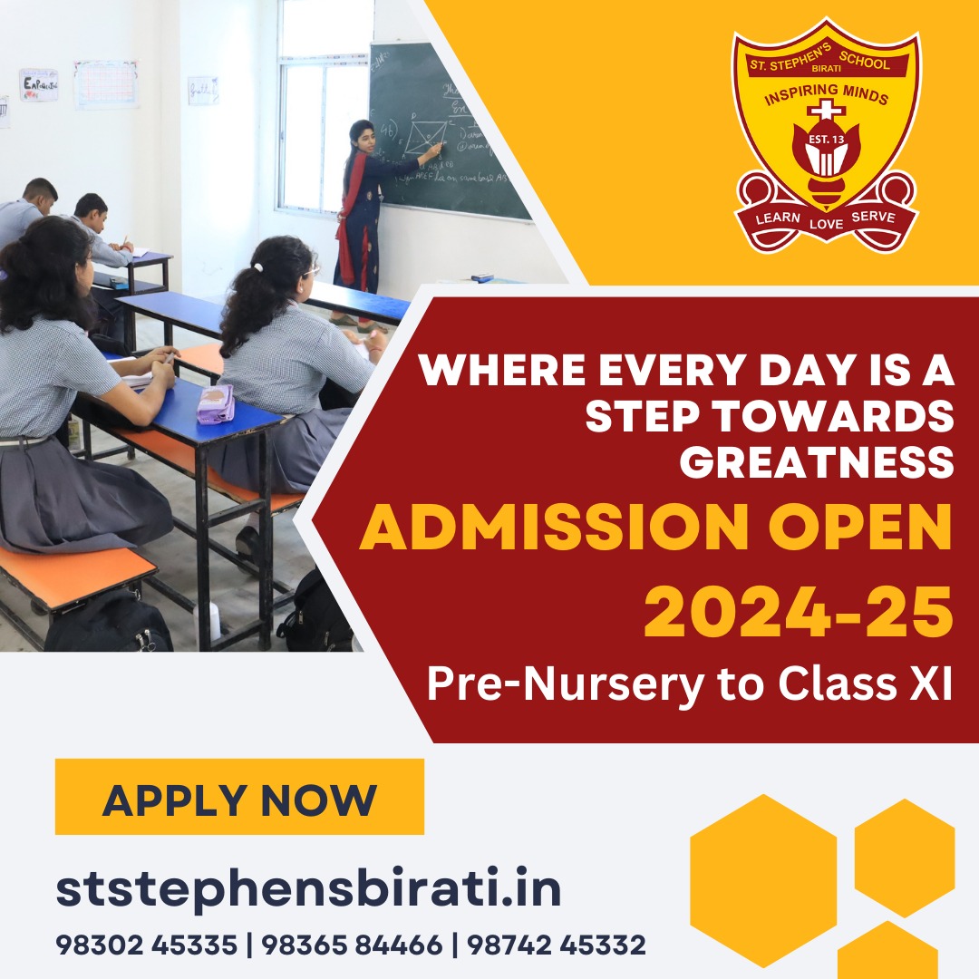 Join St. Stephen's School, Birati for an engaging learning environment. To apply, visit: ststephensbirati.in/admission-proc… #StStephensSchool #StStephensSchoolBirati #AdmissionsOpen #AdmissionsOpen2024 #AdmissionsOpen2025 #ICSESchool #ICSE #ICSEAffiliatedSchool
