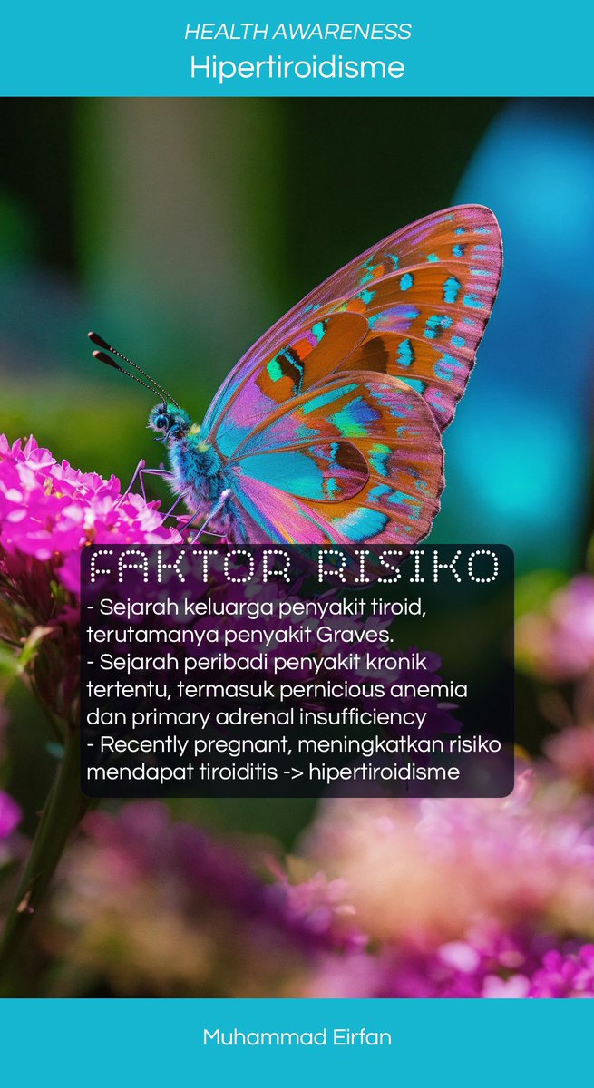 epey95's tweet photo. Info Kesihatan: Hipertiroidisme

Spread the awareness 

#infokesihatan #Hipertiroidisme #tiroid #healthawareness #takaful #hibah #criticalillness #FWDTakaful #alisragroup #aigtm https://t.co/tYlDPzZuyI