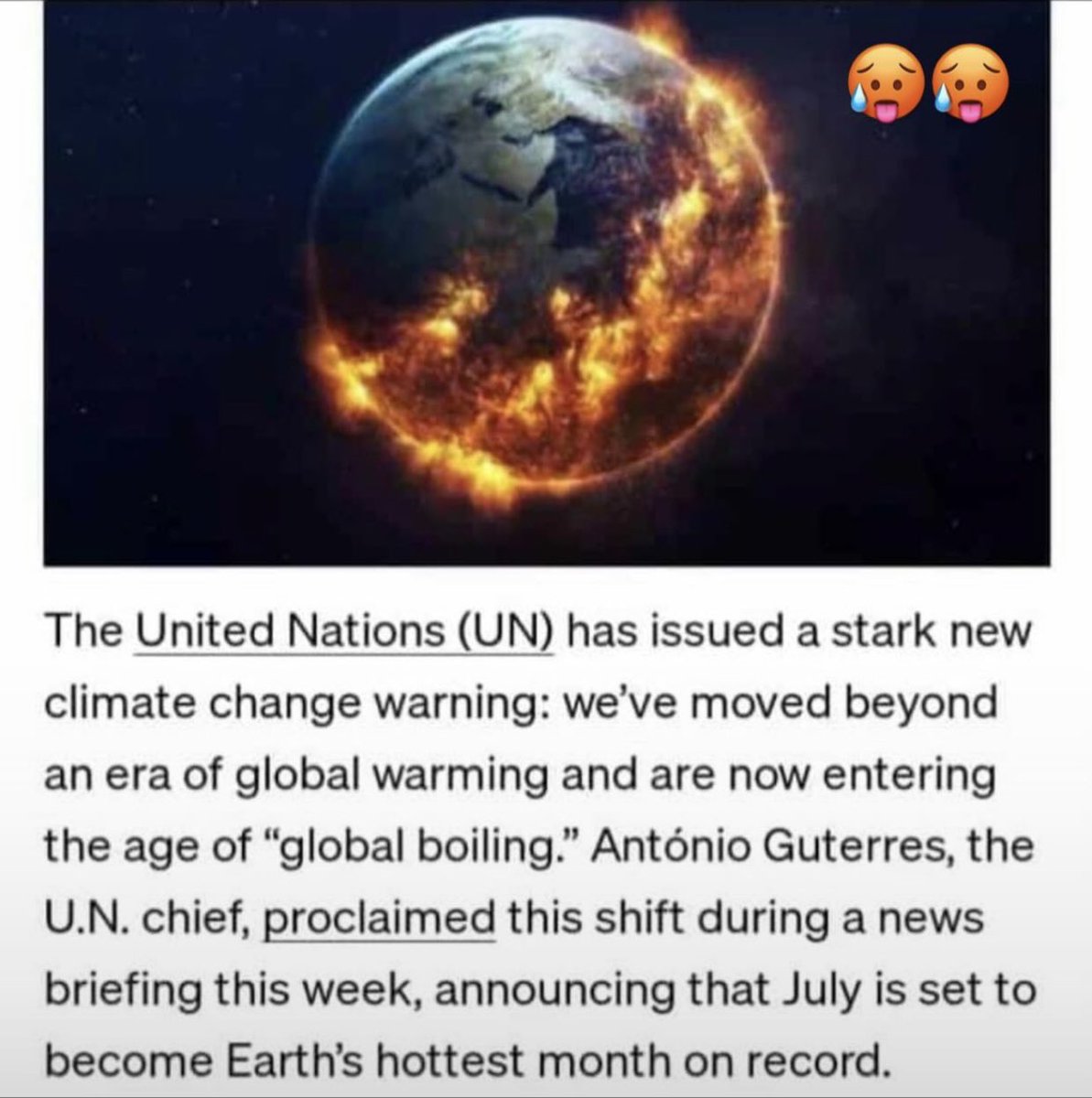 HelenaQbd's tweet photo. Feels about right #GlobalBoiling https://t.co/ZFTQEjfM9H