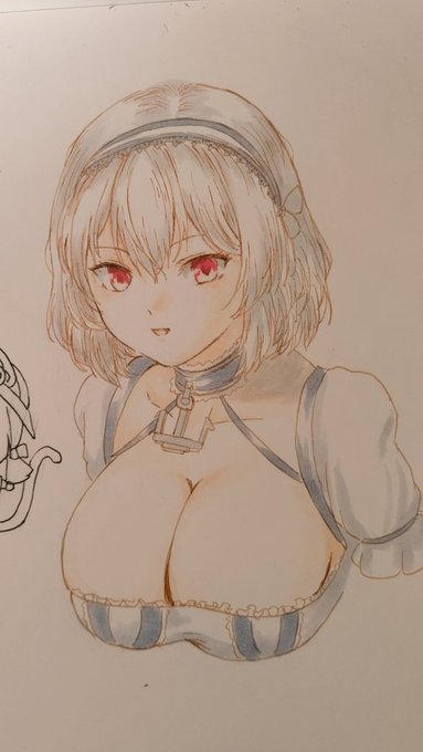 福笑いばっかりやってると、時々アナログが描けなくなってるんじゃないかという発作が起きるんじゃ…

それはそうと、コピックの専用ペーパーってやっぱり優秀なのね… 