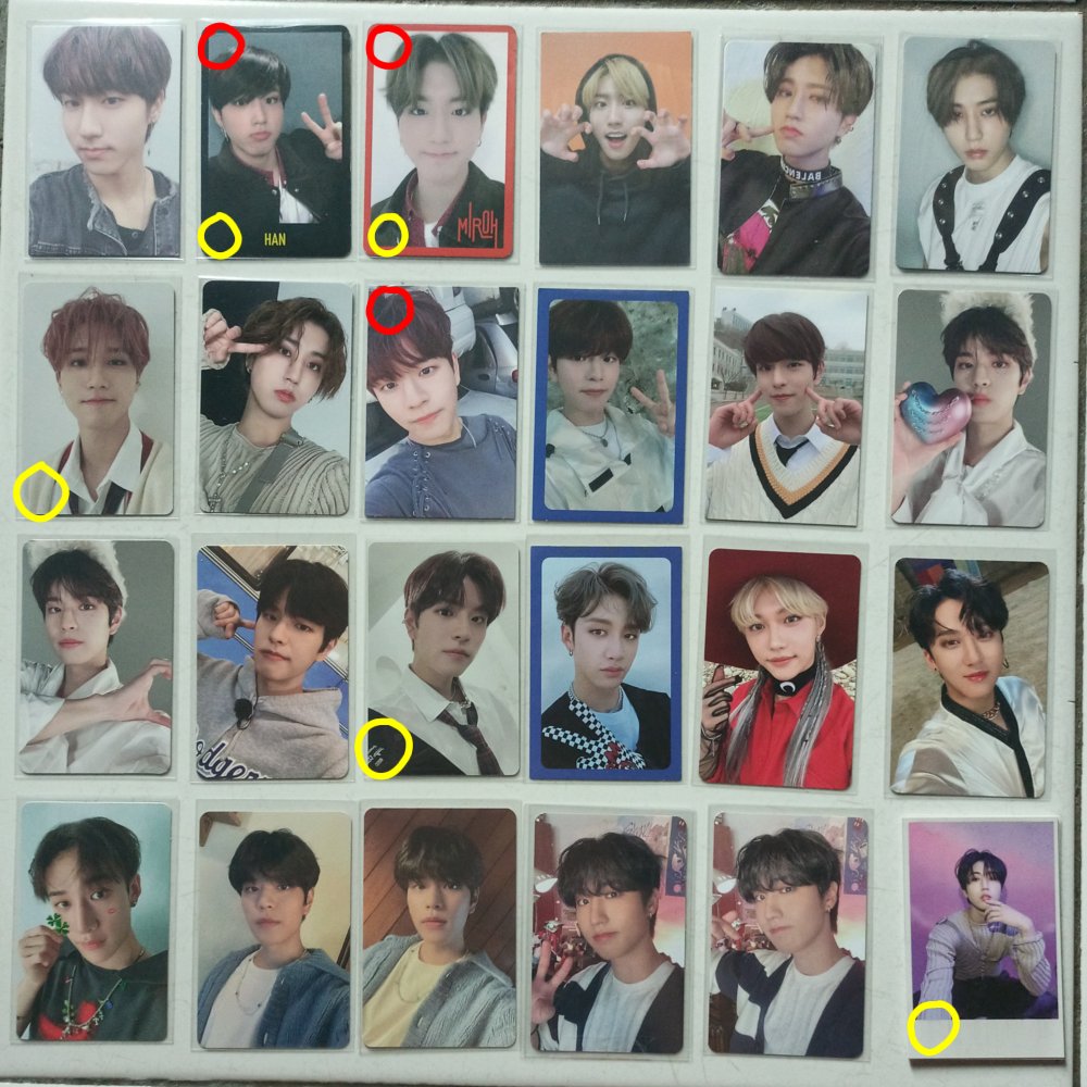 hanfluff's tweet photo. [help rt]

!! clearance sell !!

20k/each (harus take lebih satu yaa)
10k/each untuk yang dilingkari kuning.

lingkaran merah = damage
- take all dapat diskon
- dom jakarta https://t.co/UUsoA6tXDv