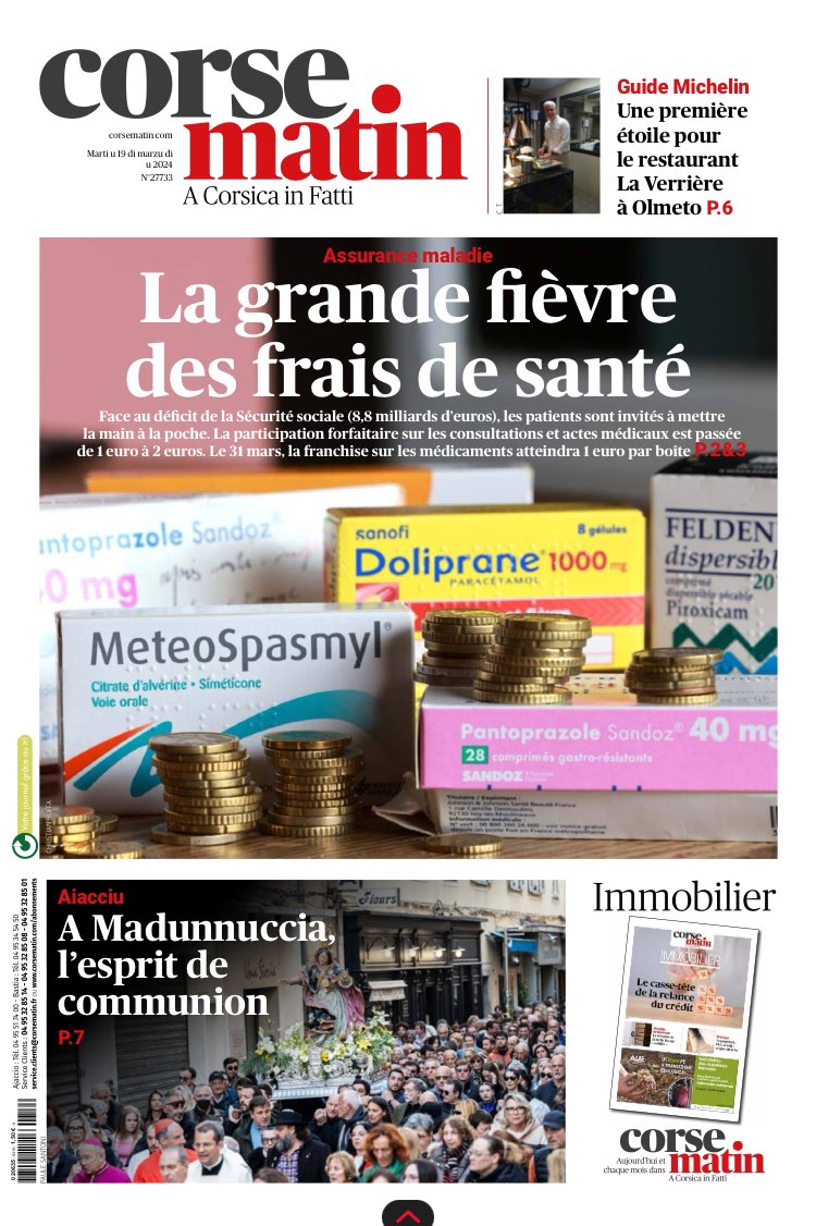 ☢️ dissuasion nucléaire 😋 guide Michelin 💊 prix des médicaments Comme chaque jour de l’année, les rédactions de @LaTribune @LaProvence et @Corse_Matin vous proposent toute l’info. Bonne journée !