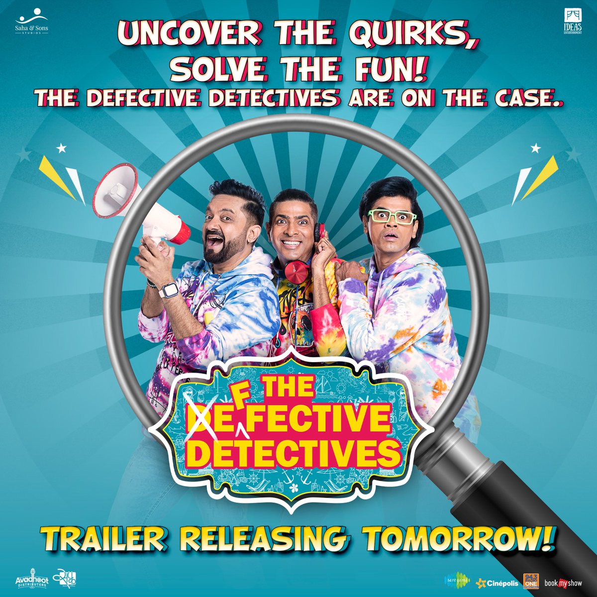 #TheDefectiveDetectives are on the case, and the fun is about to begin! Don't miss the trailer dropping tomorrow!🎬🕵️ Releasing on 05.04.2024 Grab 25% Off* on movie tickets! Use code: CINEPOLIS25 Download the Cinépolis app or visit cinepolisindia.com for a seamless movie…