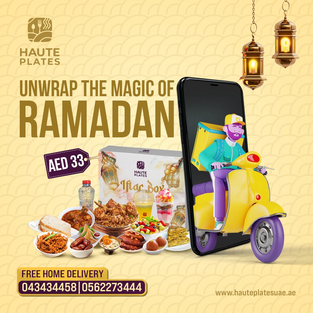 hauteplatesuae's tweet image. Unwrap the Magic of Ramadan! 

Celebrate the joy of breaking fast with our special dishes, a culinary journey that promises to bring happiness to your Iftar table. Order now and savor the spirit of Ramadan.

☎️ 043434458 | 📞 0562273444
.
#hauteplatesuae #hauteplates #iftarbox